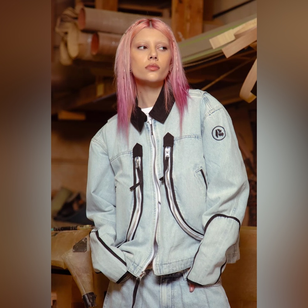 Urban Outfitters CAT X Reclaimed LA UO Exclusive Denim Jacket
